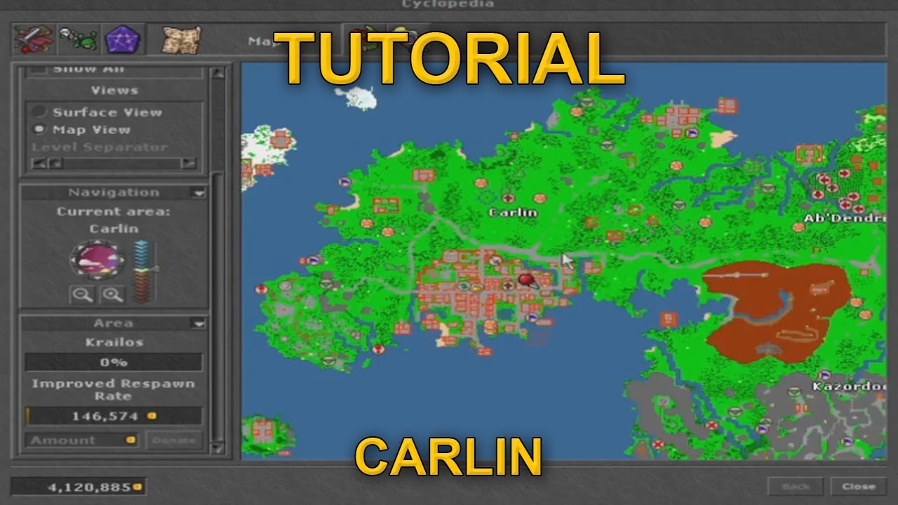 TIBIA - NPCs MÁS IMPORTANTES #3 *CARLIN*