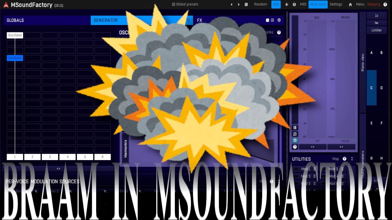 Creating a Braam sound in MSoundfactory