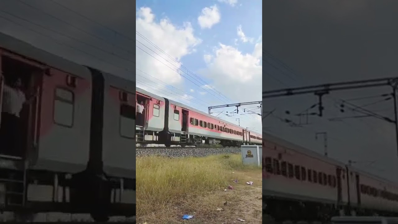 Vaishali Superfast Express Fullspeed Skip 🔥 High-Speed Train 🚄 #trendingshorts #trainspotter