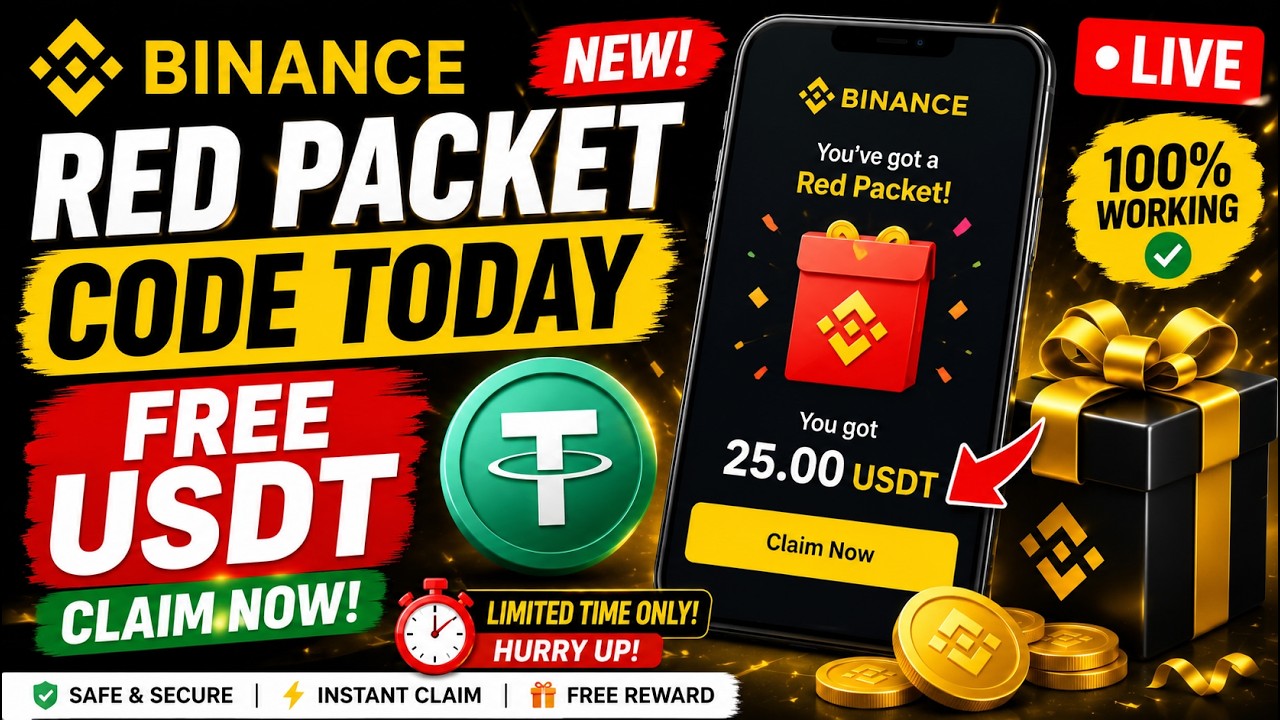 🔥 LIVE NOW: Claim Binance Red Packet Codes | Free Crypto Box Giveaway 🎁binance red packet code today