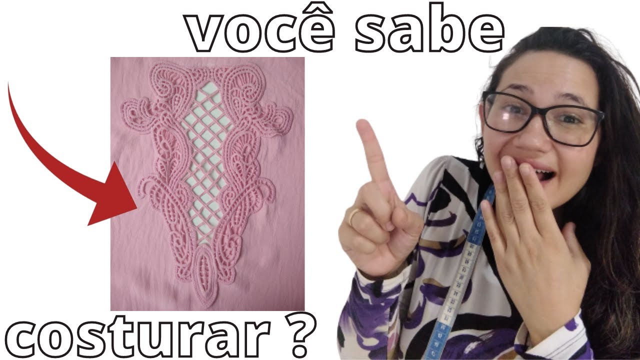 Como costurar RENDA GUIPIR vazada/ acabamento perfeito.