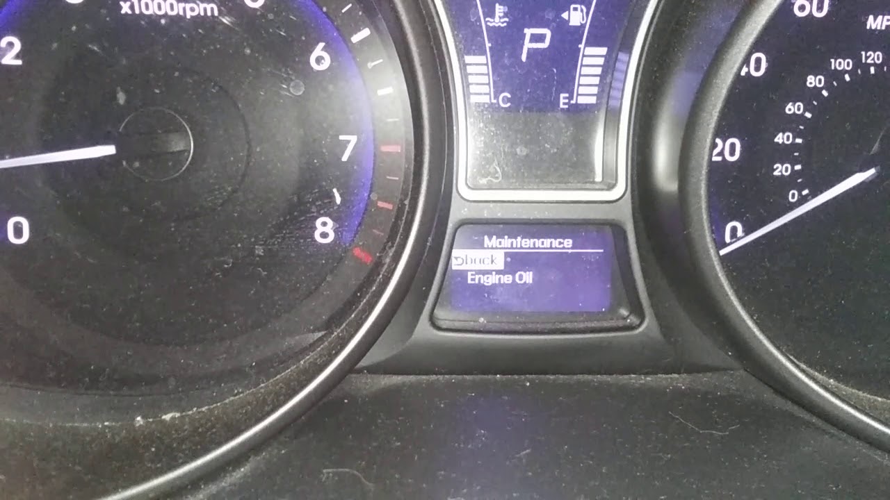 2013 Hyundai Veloster reprogramar cambio de aceite.