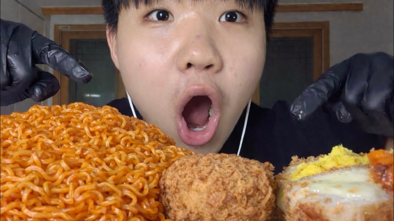 지금 치즈 많이 땡길거야🧀보들보들 치즈볶음면+통치즈돈까스+고구마치즈돈까스 먹방 Super Cheesy Ramen & Cheese Cutlet Mukbang (ASMR)