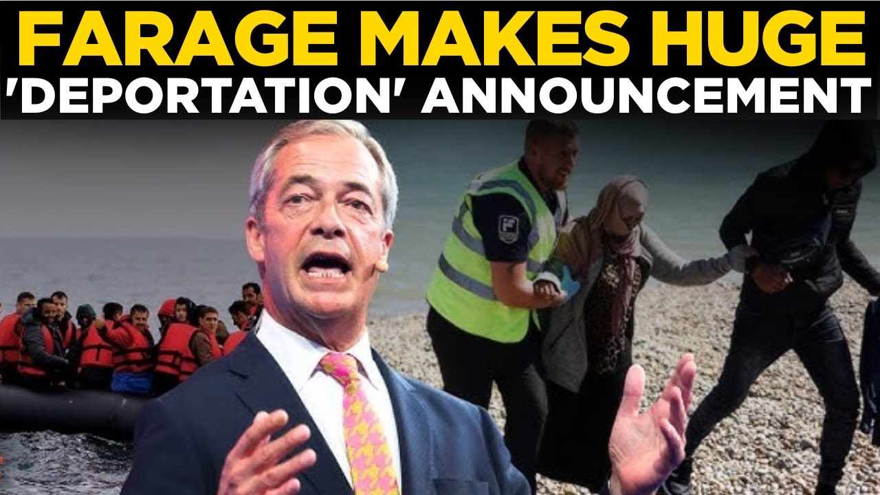 Nigel Farage Live | Reform UK Party Leader Nigel Farage Announces &lsquo;Mass Deportations&rsquo; Plan | Starmer