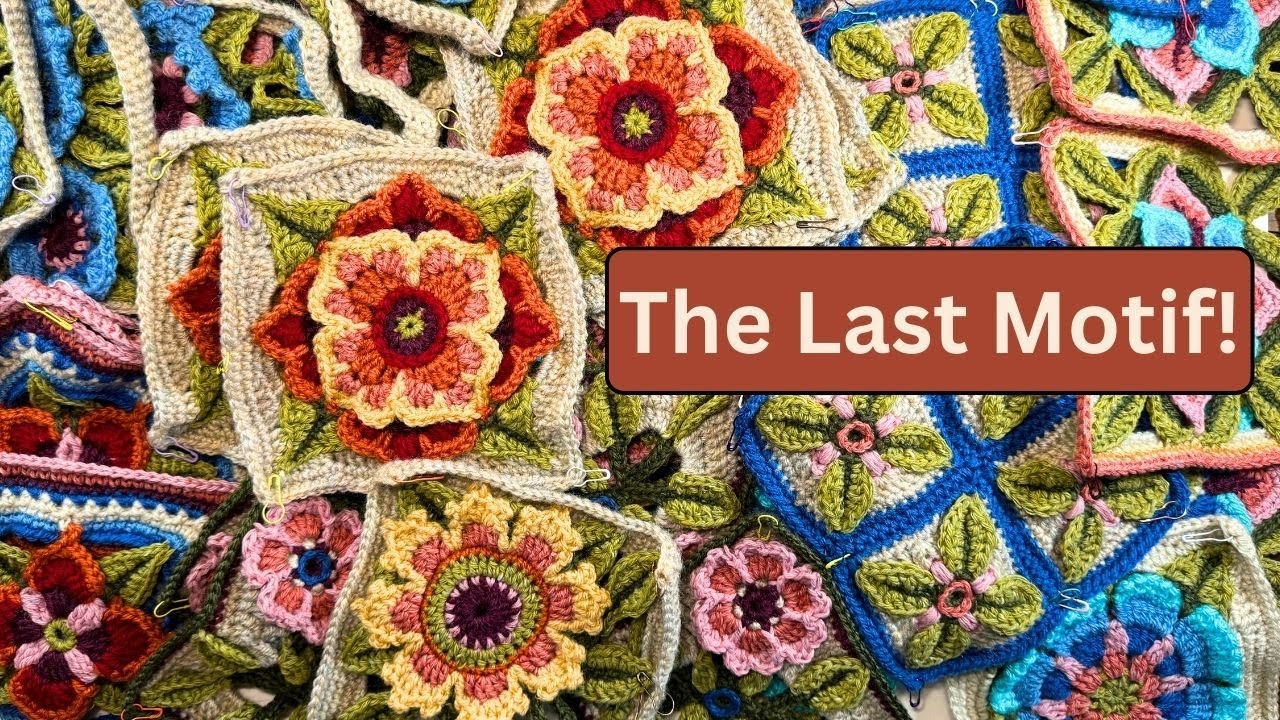 Spirit of Flora: Finished the Last Square! Janie Crow Crochet Pattern