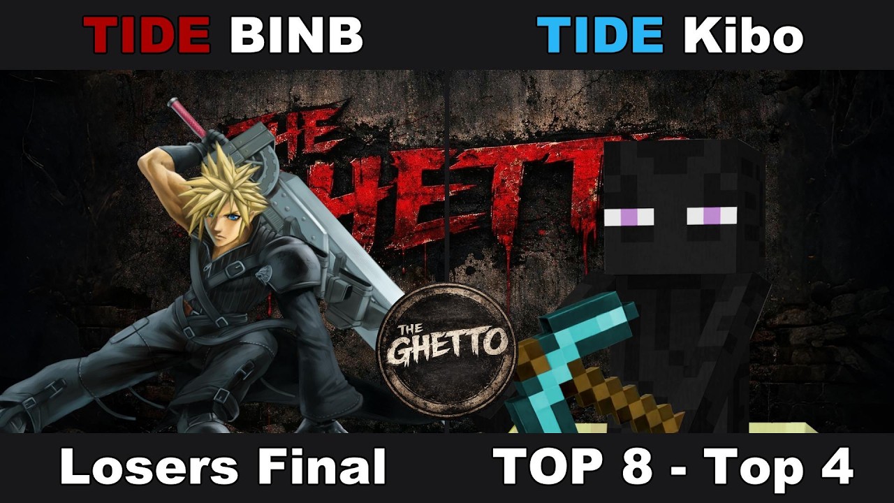THE GHETTO #2 Losers Final- TIDE BINB (Cloud) Vs. TIDE Kibo (Steve/Dr Mario) SSBU