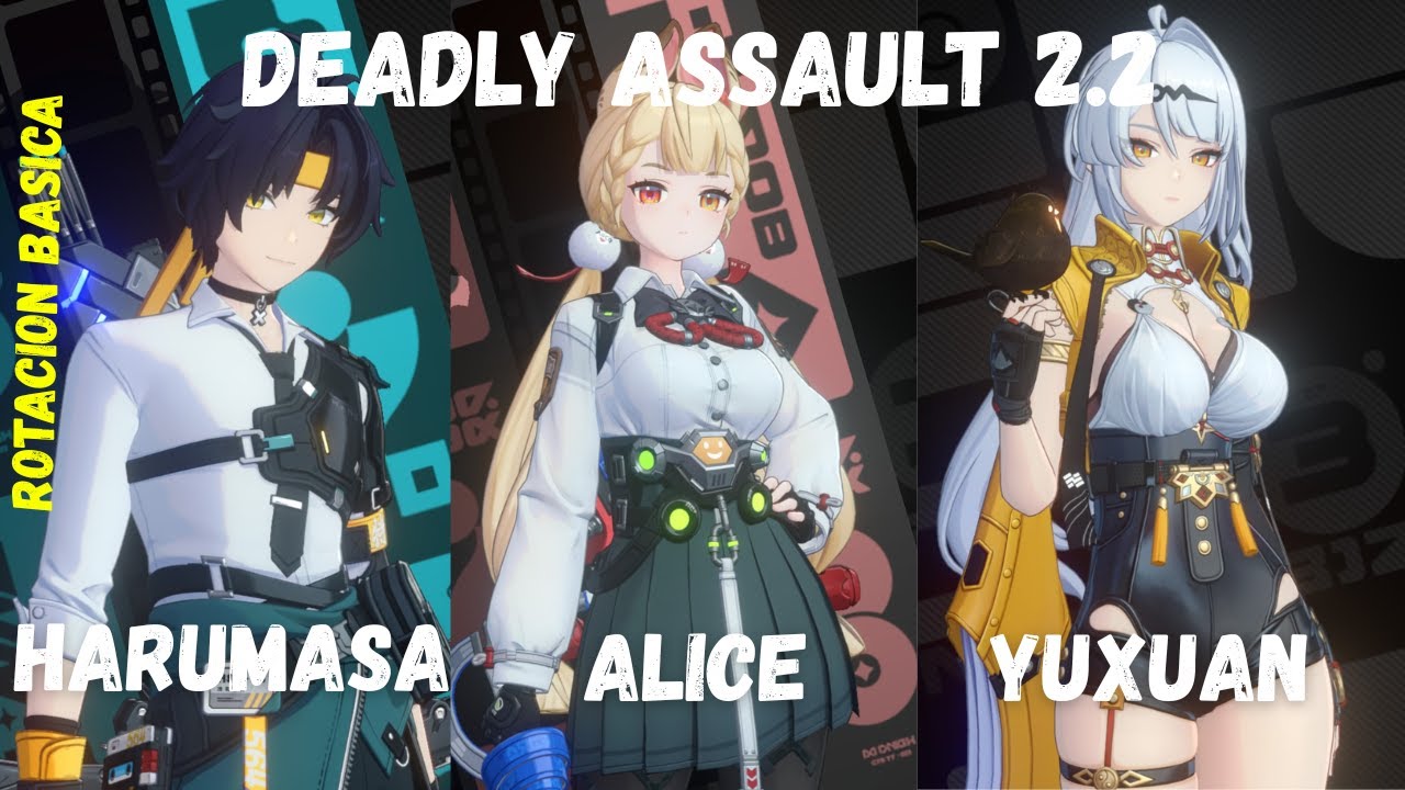 NEW Deadly Assault ZZZ | Harumasa F2P x Alice F2P x Yixuan | 9-Star | Zenless Zone Zero 2.2