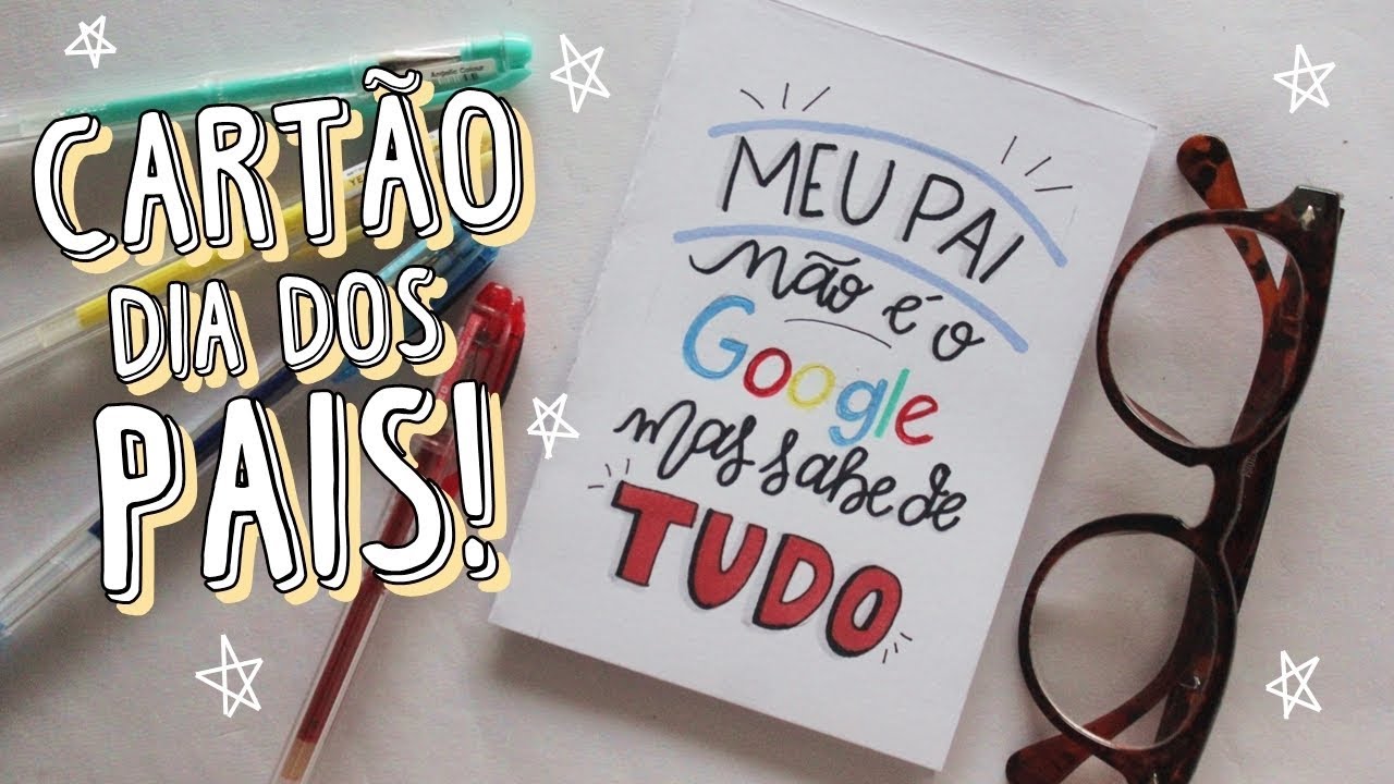 DIY CARTÃO DIVERTIDO PARA DIA DOS PAIS | PRESENTE DE ÚLTIMA HORA