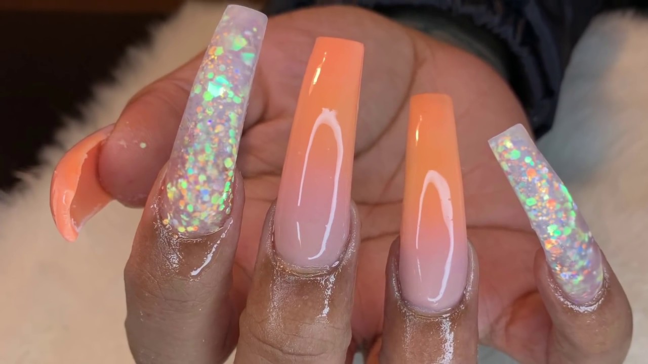 Long Ombre Nail Tutorial