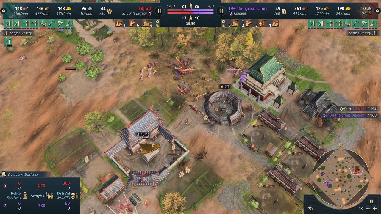 🔥 Conqueror Rank Showdown - Kiljardi (Zhu Xi's Legacy) vs 194 the great Unicorn (Chinese) | AOE4