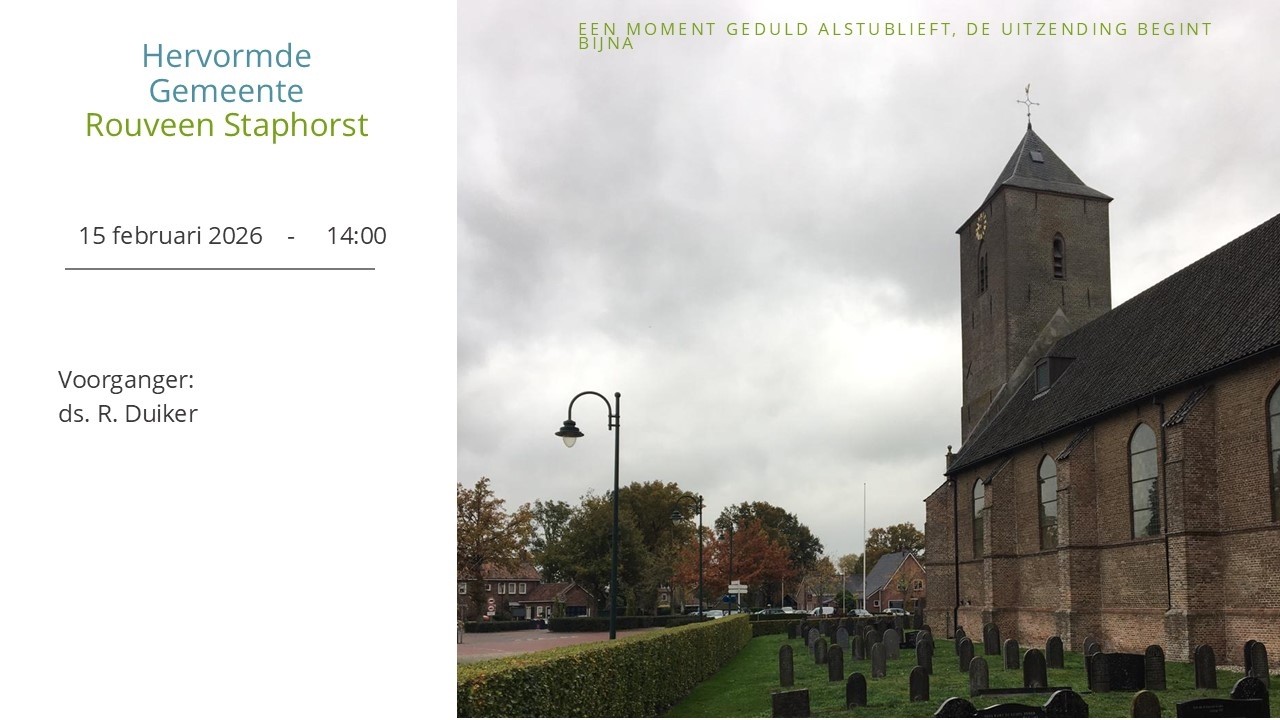 Hervormd Rouveen Staphorst - Live Stream