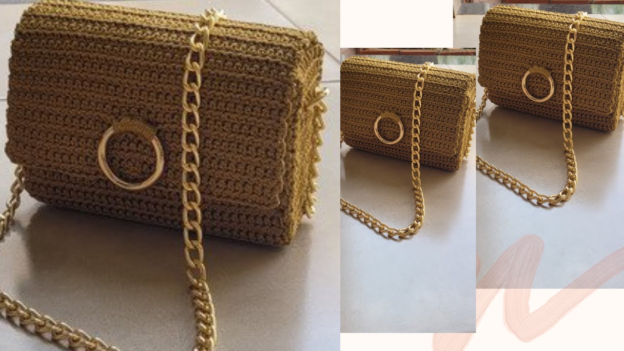 como fazer bolsa estruturada de croche