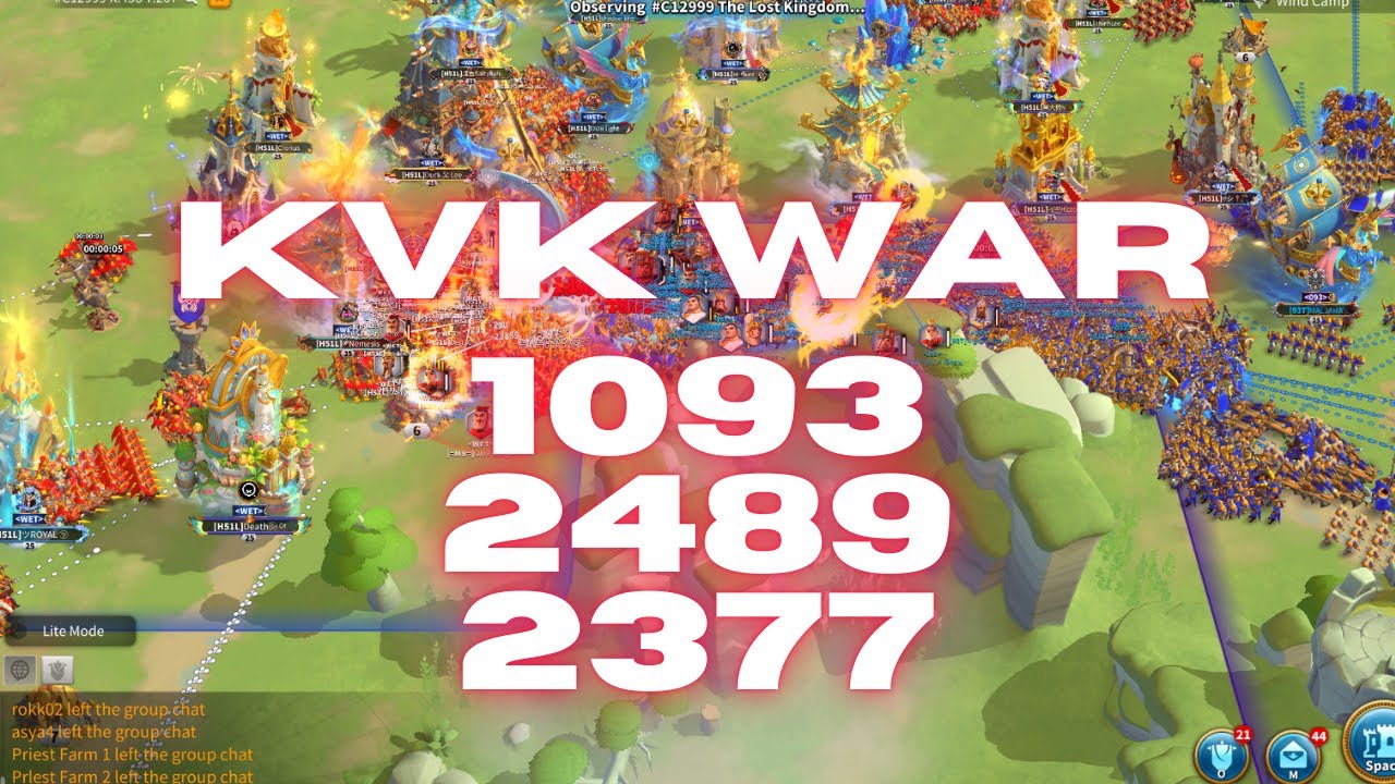 LIVE !  KVK WAR 1093 2377 2489