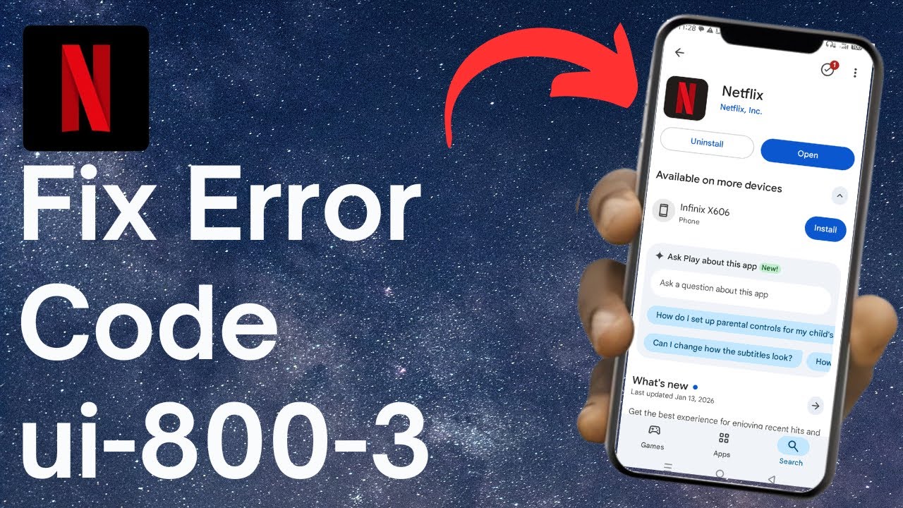 How to Fix Netflix has Encountered an Error Code ui-800-3