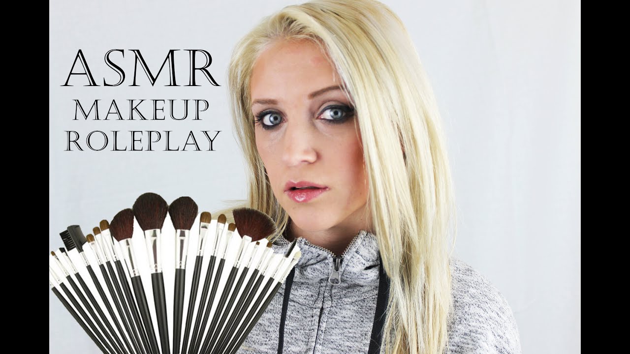 ASMR Makeup Roleplay , Face Brushing