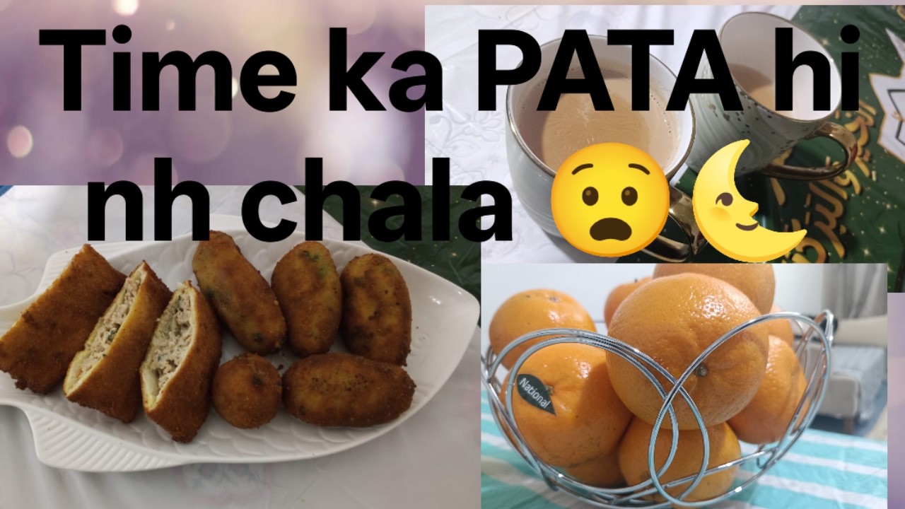 Aaj Ka Ramadan Vlog | Sunnat Baat, Chicken Bread Pocket & Potato Egg Croquettes | UAE🇦🇪