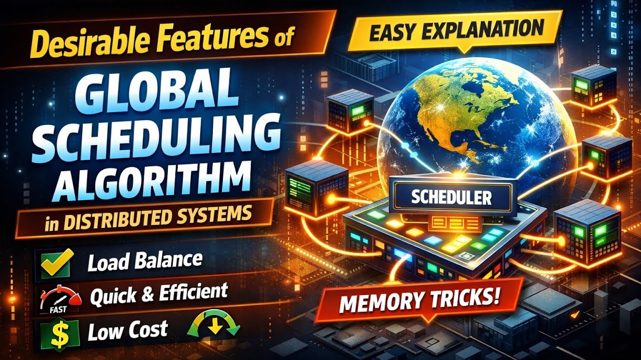 Desirable Features of Global Scheduling Algorithm in Distributed Systems | Memory Tricks