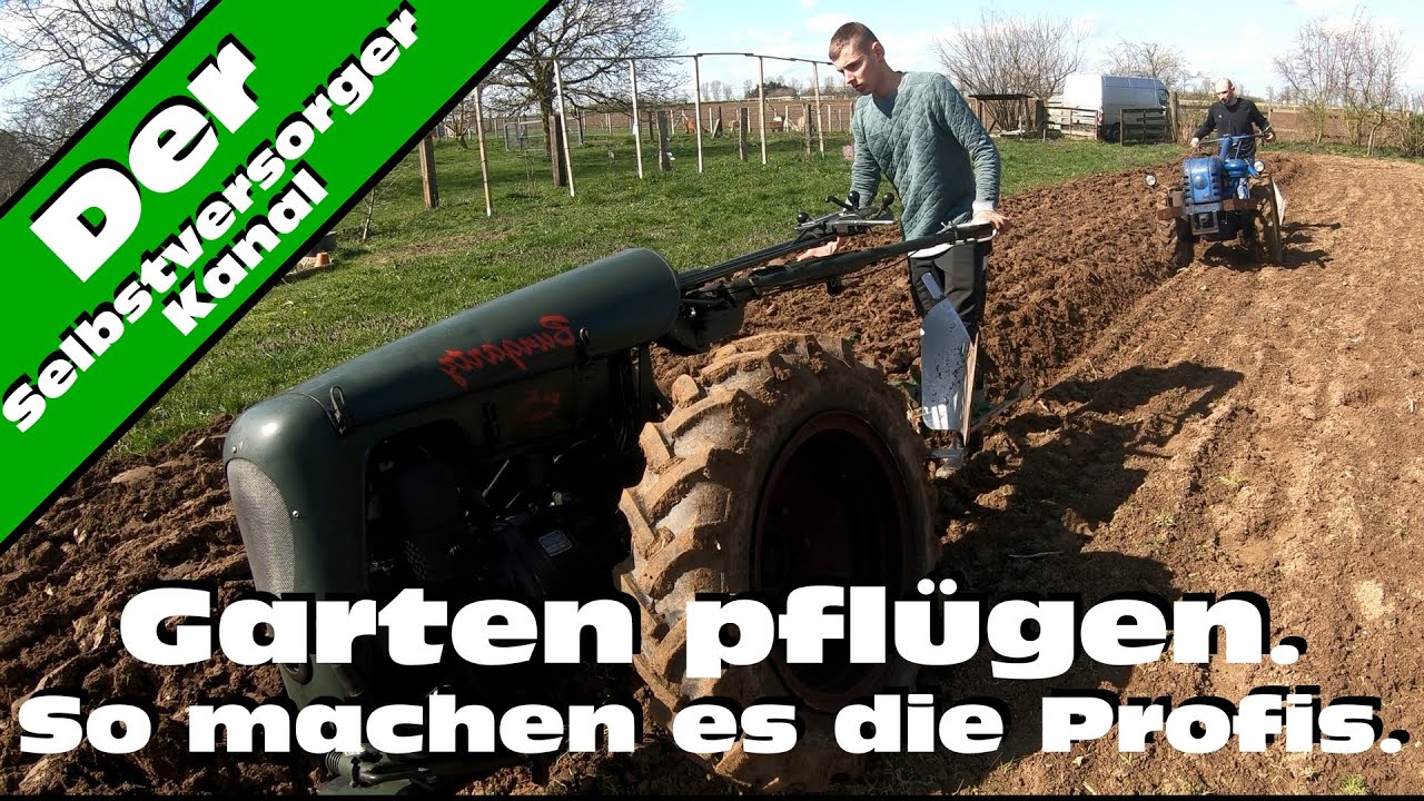 Richtig Pflügen  mit dem Einachser