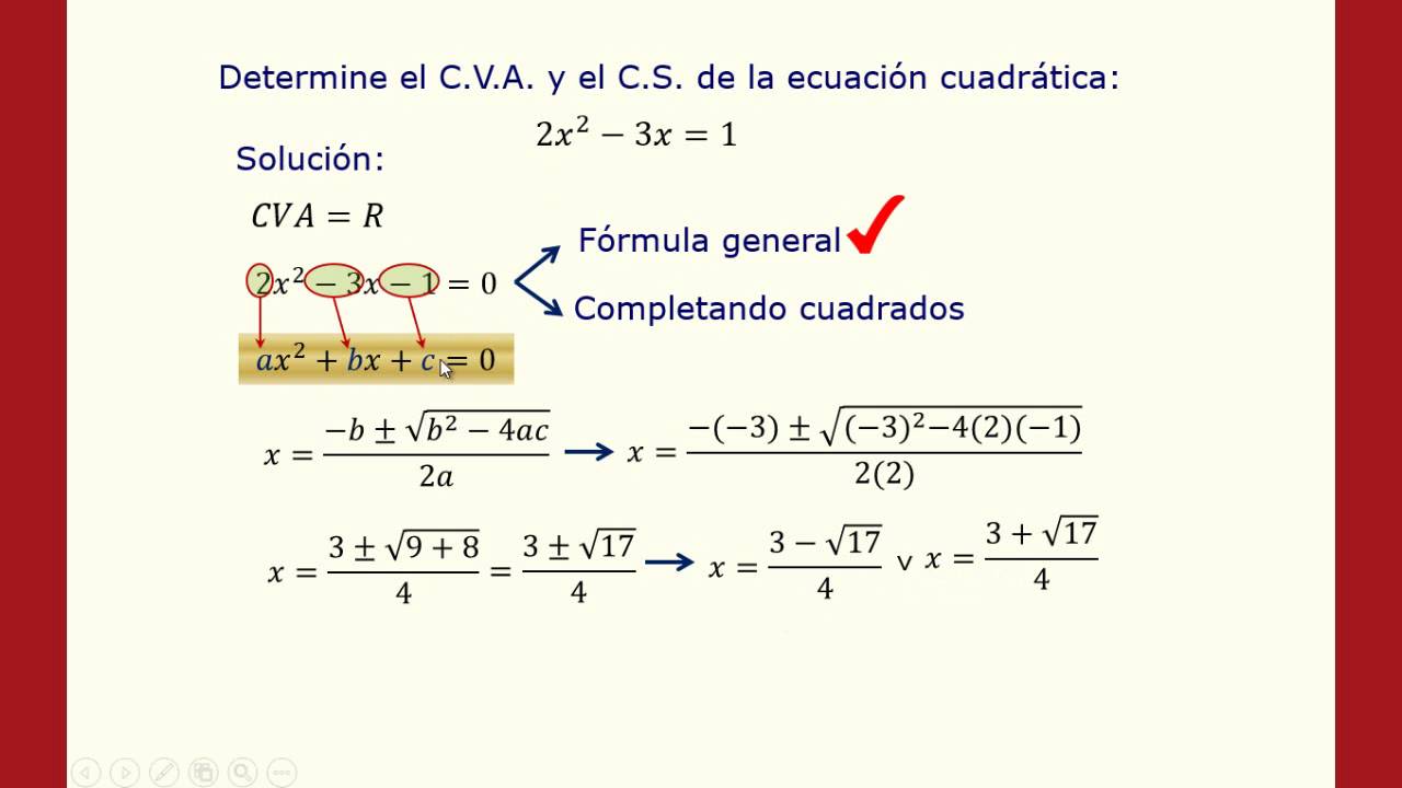 ECUACIÓN CUADRÁTICA