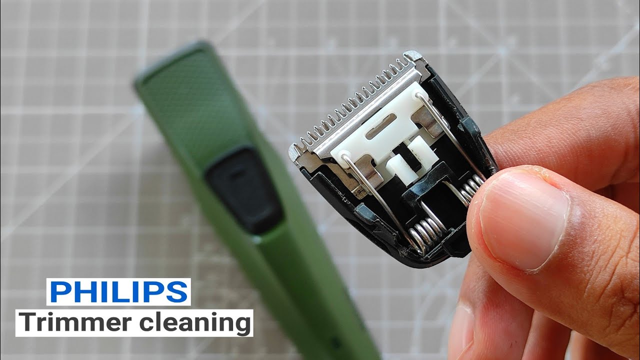 Philips Trimmer Cleaning BT 1212 | How to Dismantle Blade Setup | How to Remove and Attach Spring