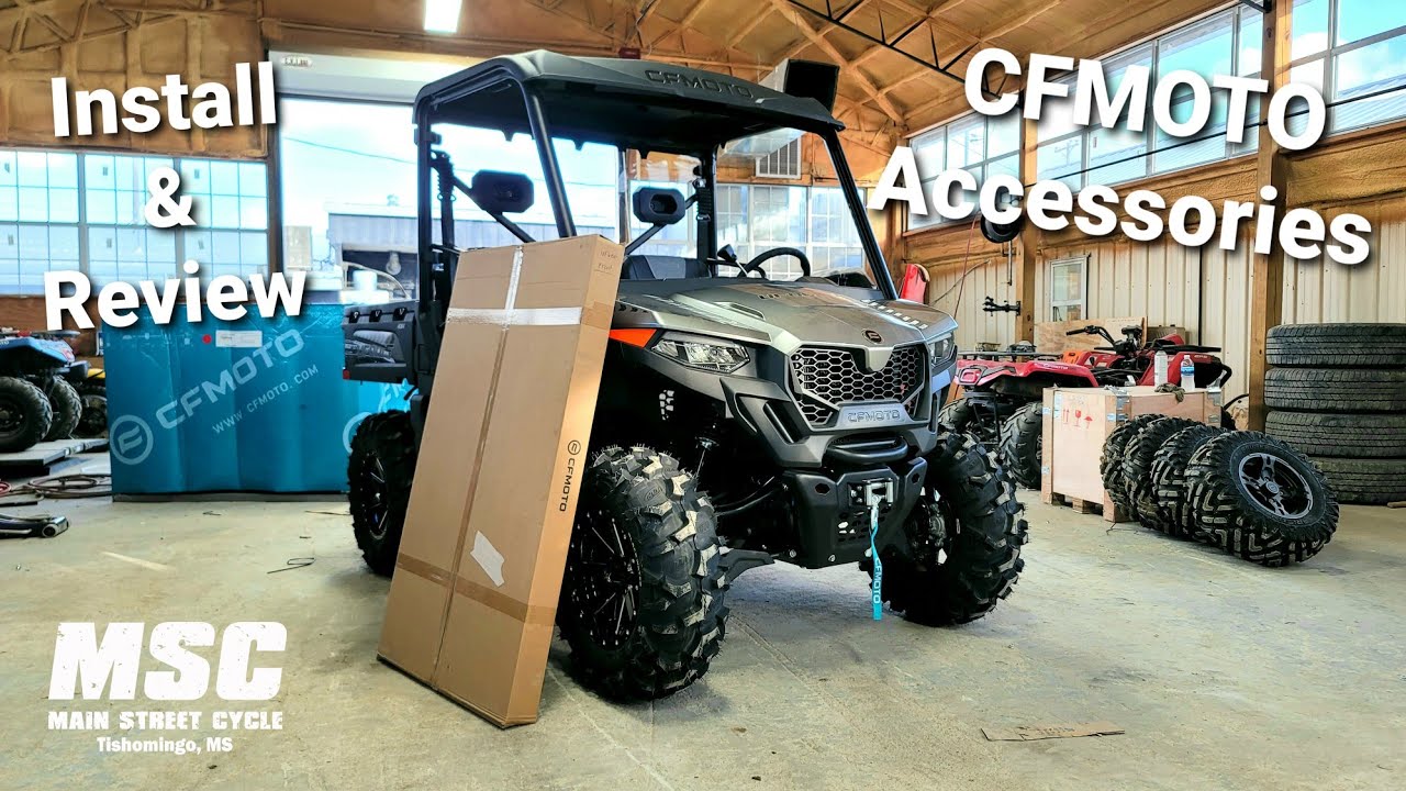 CFMOTO Accessories UFORCE 600 Front & Rear Windshield Install