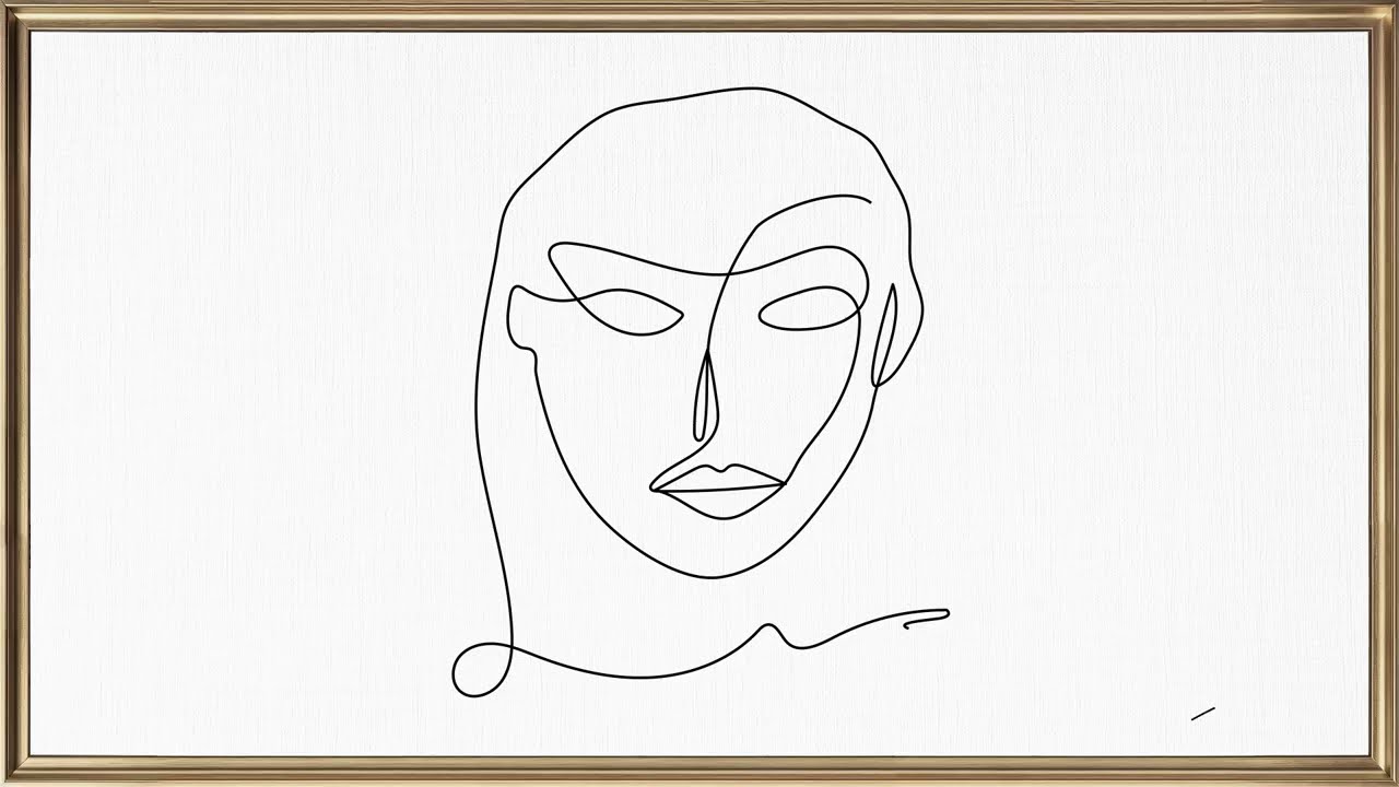 10 Min Art Background - Minimalist Line Art - F07