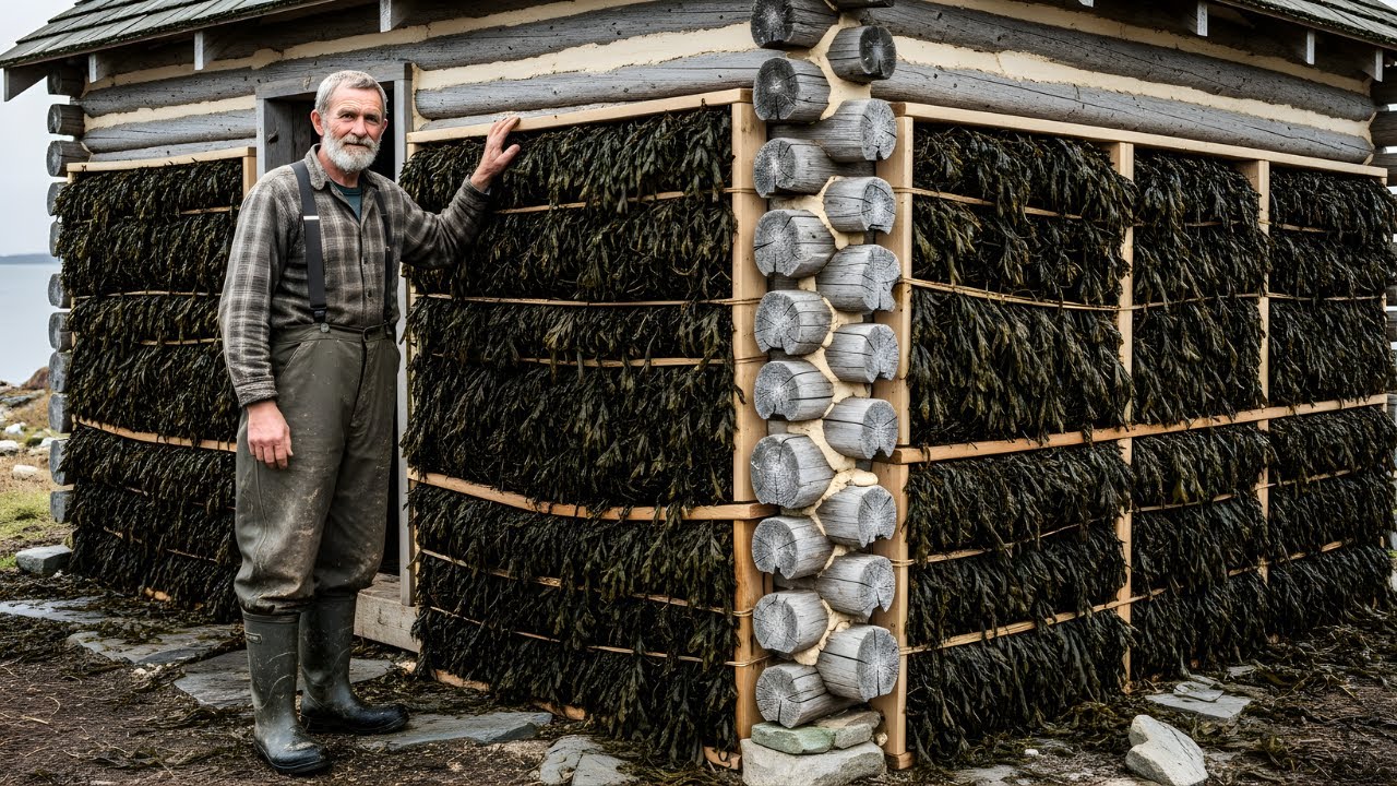 Neighbors Laughed When He Stuffed His Walls with Wet Seaweed—Until His Cabin Stayed Warm All Winter