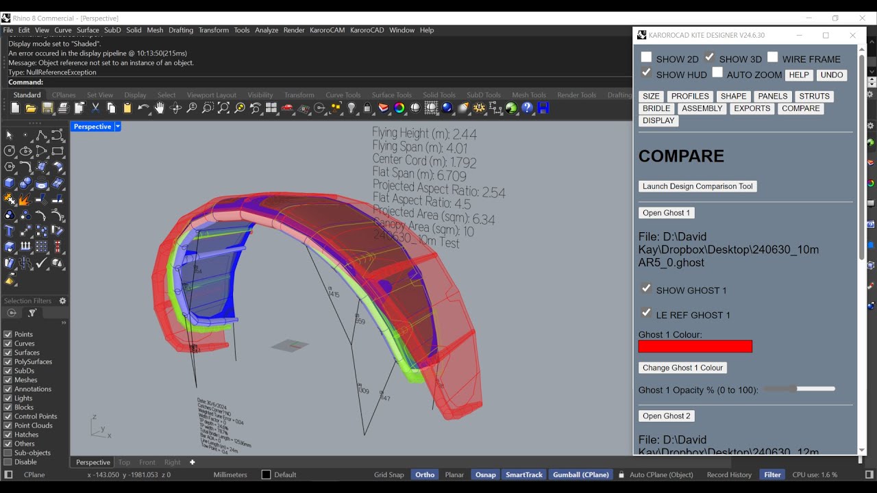Design Compare Tools in KaroroCAD