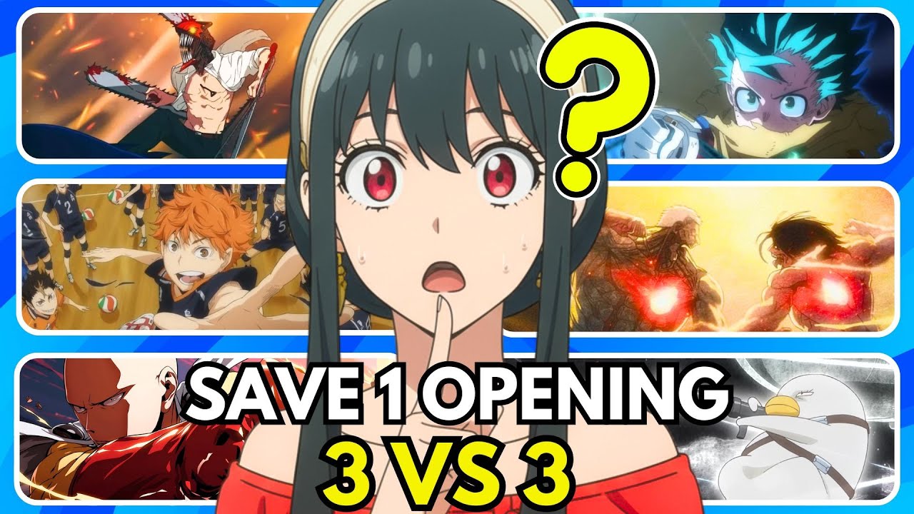 ANIME OPENING BATTLE | 3 VS 3 ✅❌ POPULAR OPENINGS Edition