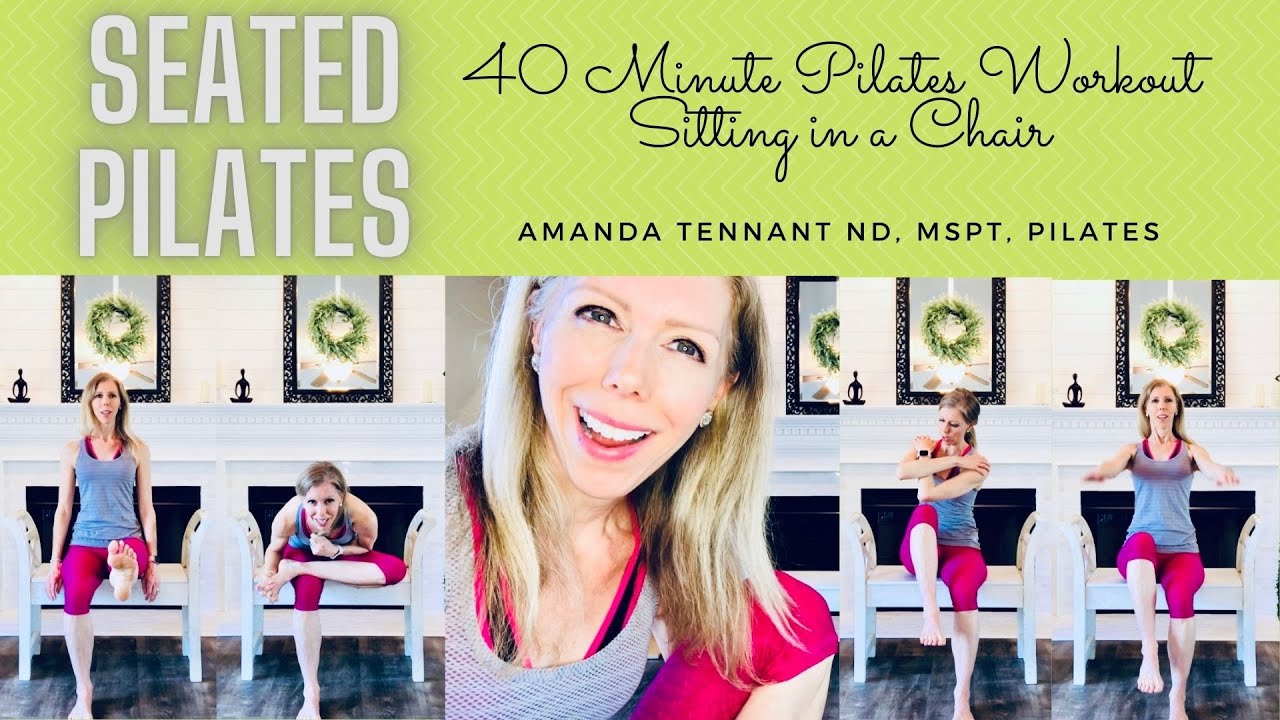 SEATED PILATES 40 Min. Workout for SENIORS, Those with a Leg Injury, or Couch Potatoes!