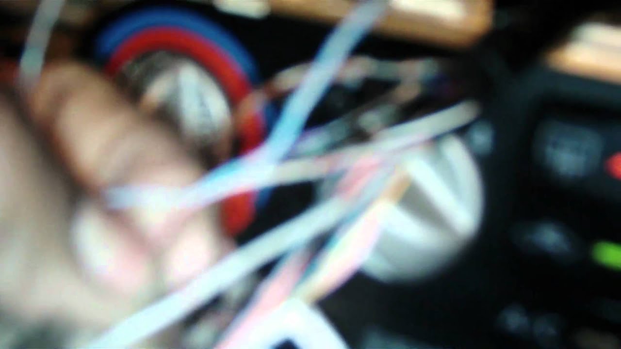 How to install and remove a radio without and wiring harness on a nissan sentra Part 1