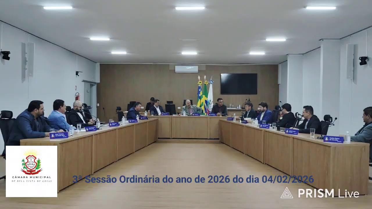 3ª Sessão Ordinária do ano de 2026 do dia 04 de fevereiro de 2025.