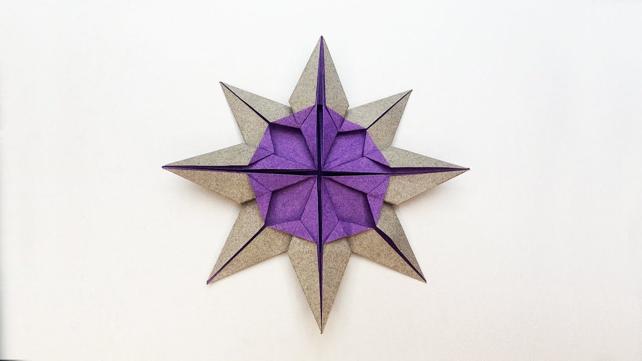 How to make a modular origami star doris (Klaus-Dieter Ennen) - 星折り紙
