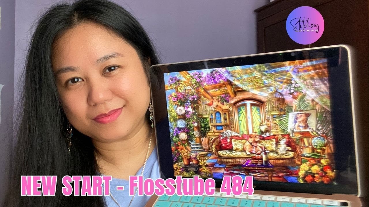 NEW START | HAED Mini Summer Room | Flosstube #484 | SWM Close Up Stitching | STITCHERY LOVERS