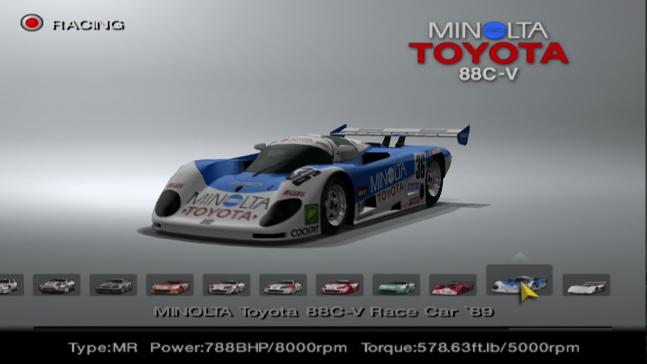 Gran Turismo 4 - Toyota Car List PS2 Gameplay HD