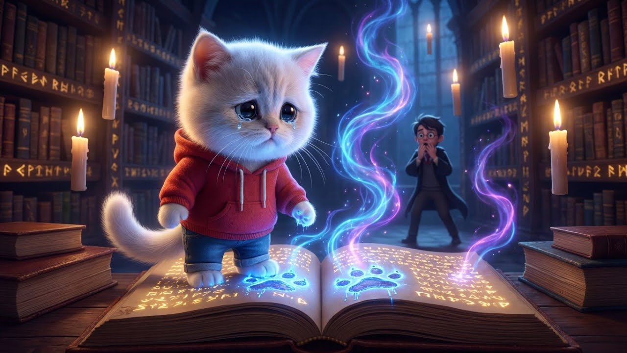 The Library’s Secret Apprentice 🐾✨ | A Magical Kitten Accidentally Casts Spells