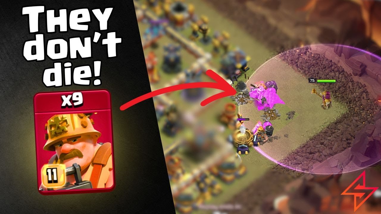 Super Miners live FOREVER in NEW attack that is CRUSHING bases | Town Hall 17 best attacks