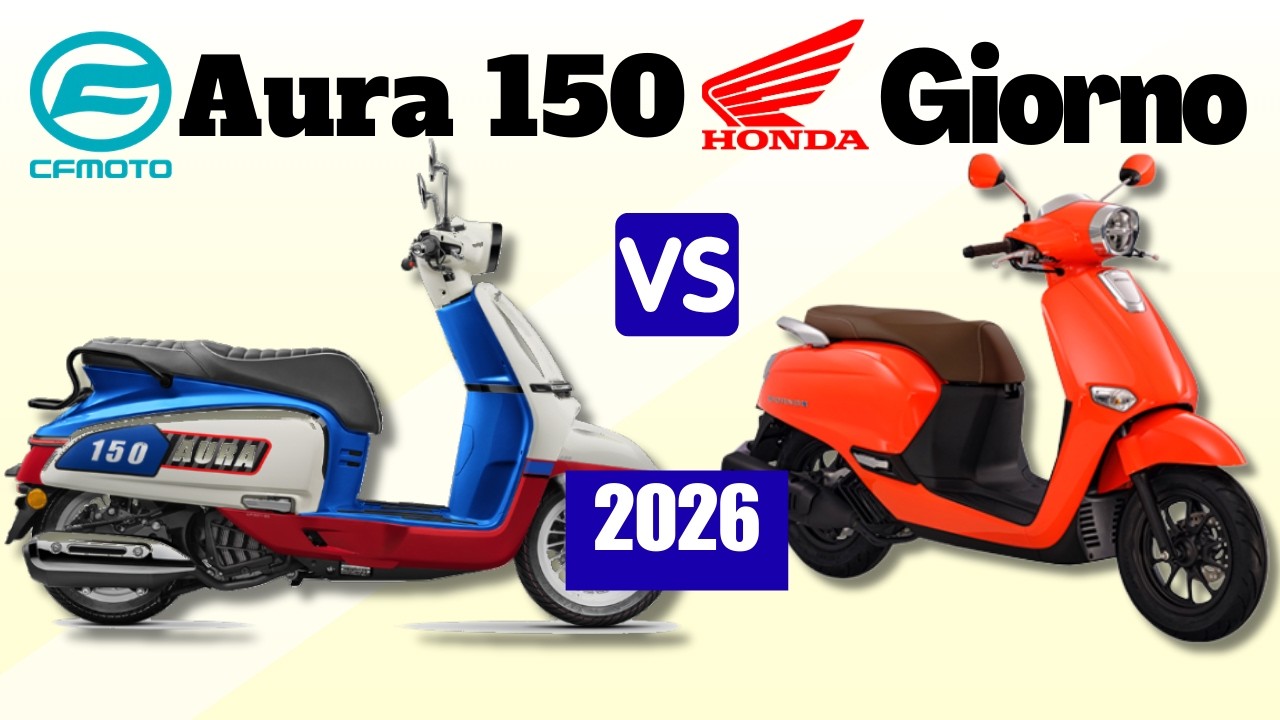 CF Moto Aura 150 vs Honda Giorno | Side by Side Comparison | Specs & Price | 2026