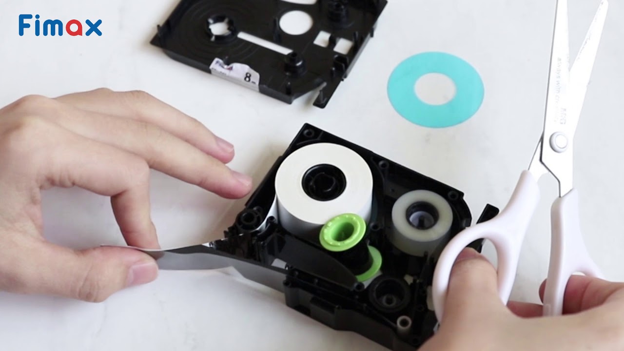 How to fix the replacement TZE label tapes when the carbon tape is broken?