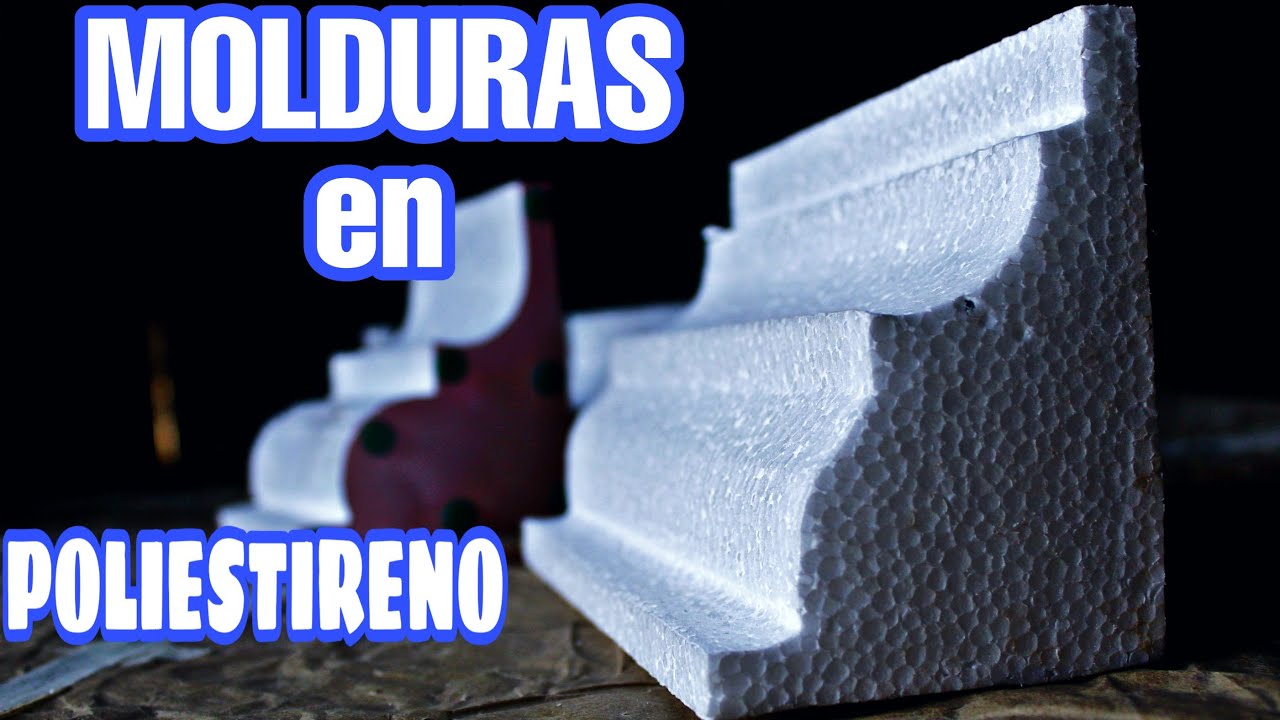 Como hacer MOLDURAS de POLIESTIRENO de forma casera