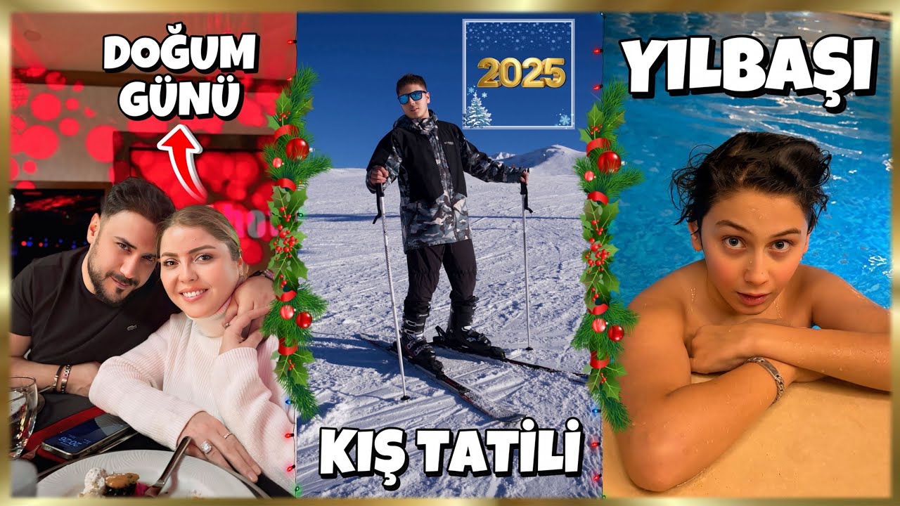 24 SAAT KIŞ TATİLİ VLOG !! KAYAK YAPMAYA ÇALIŞTIK