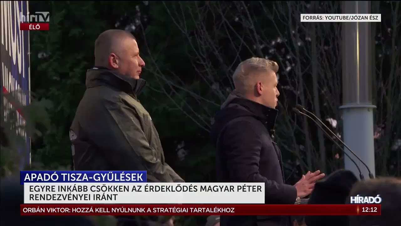 Egyre inkább csökken az érdeklődés Magyar Péter rendezvényei iránt - HírTV