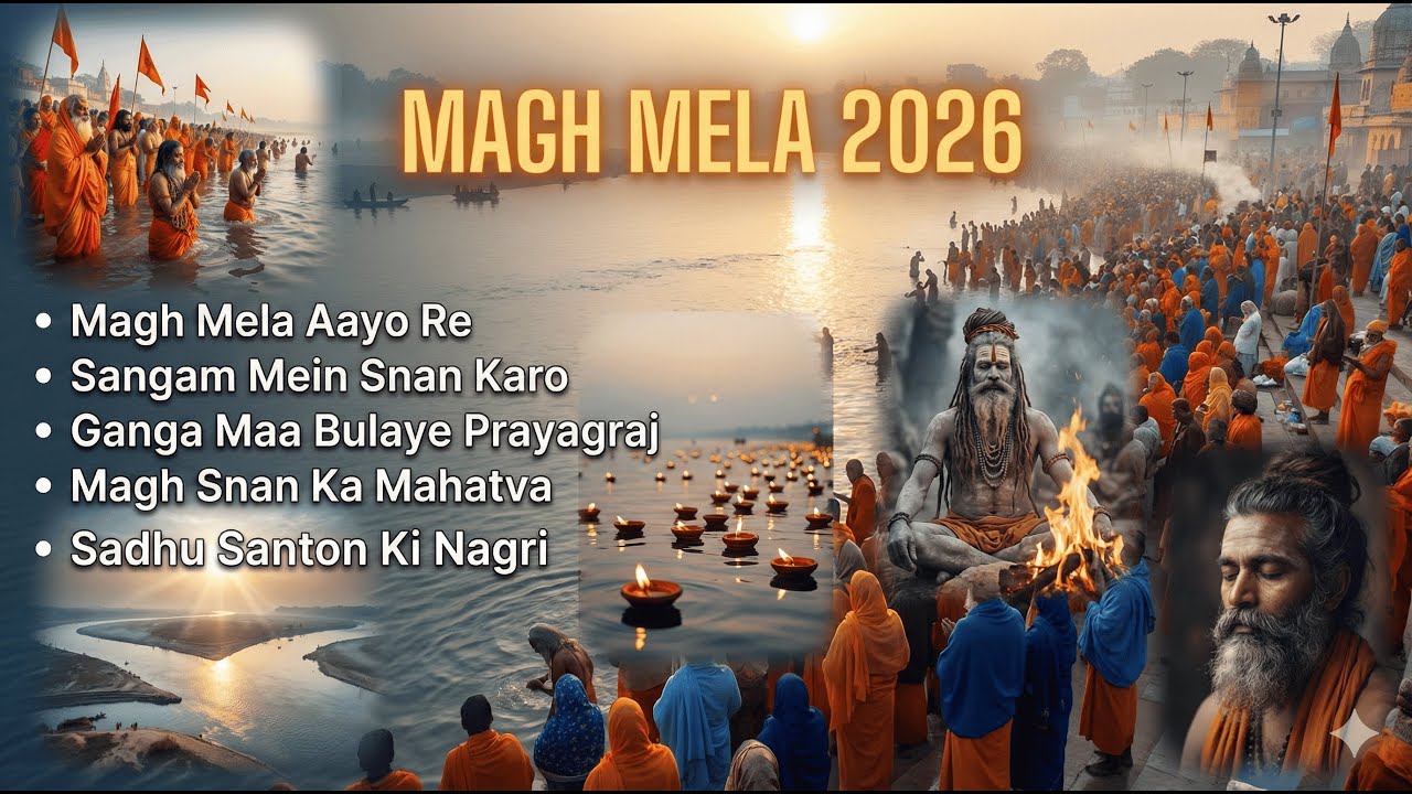 Magh Mela 2026 Bhajan Playlist 🌊🕉️ | Ganga Snan, Sangam, Sadhu Sant