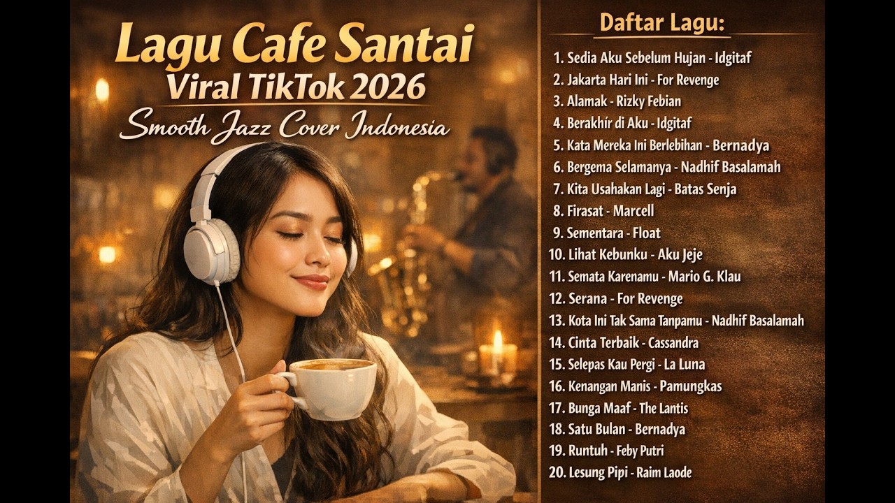 Lagu Cafe Santai Viral TikTok 2026 - Lagu Trending 2026 - Smooth Jazz Cover Indonesia 2026