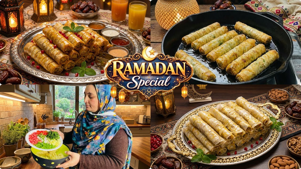 Ramadan 2026 | 🌙 Special Spring Rolls Recipe for Iftar 🍽️ | Crispy & Delicious!