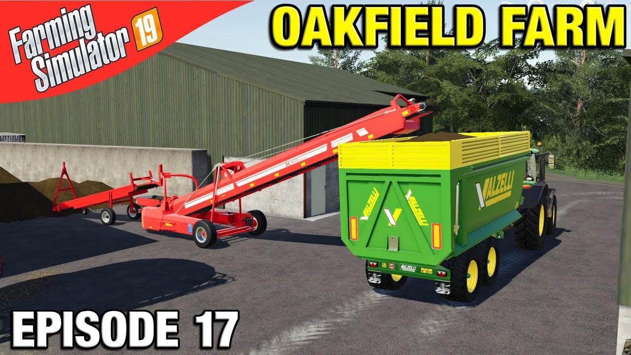 CONVEYOR BELT LOADING Farming Simulator 19 Timelapse - Oakfield Farm FS19 Episode 17
