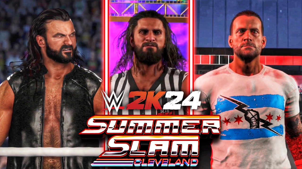 WWE 2K24: Drew McIntyre vs. CM Punk (Special Guest Referee: Seth Freakin’ Rollins) | SummerSlam 2024