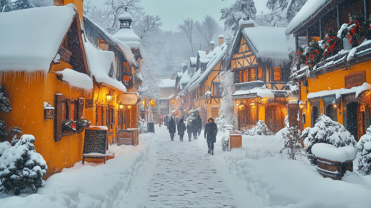 Romania - Freezing Cold 4K HDR Walking Tour