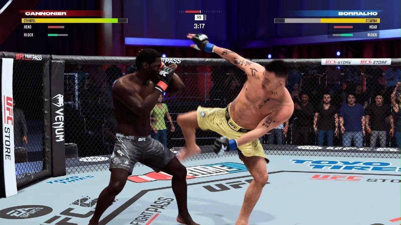 EA SPORTS UFC 5 Jared cannonier take some Mean Ground and pound from Caio