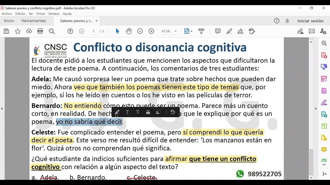 Saberes previos y conflicto cognitivo (teor&iacute;a, casu&iacute;stica y trucos)